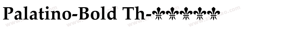 Palatino-Bold Th字体转换